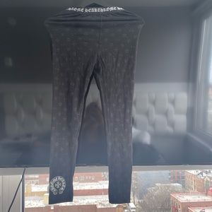 Chrome Heart All Over Logo Leggings Authentic